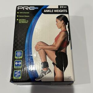 🌸NEW PRO STRENGTH ANKLE WEIGHTS 2 LB SET WITH BOX.